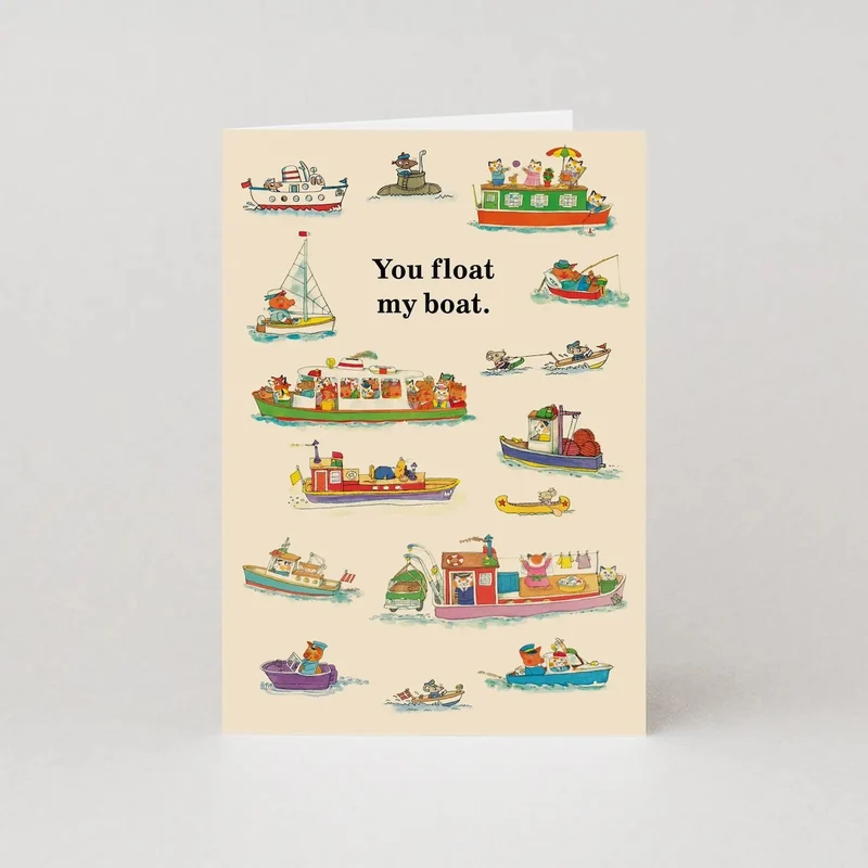 RICHARD SCARRY YOU FLOAT MY BOAT CARD