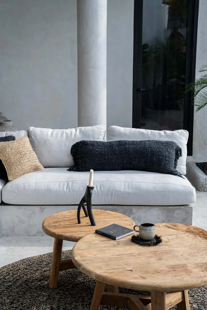 Housse de coussin 35 x 100 cm noir marine Oh My Gee - Bazar Bizar