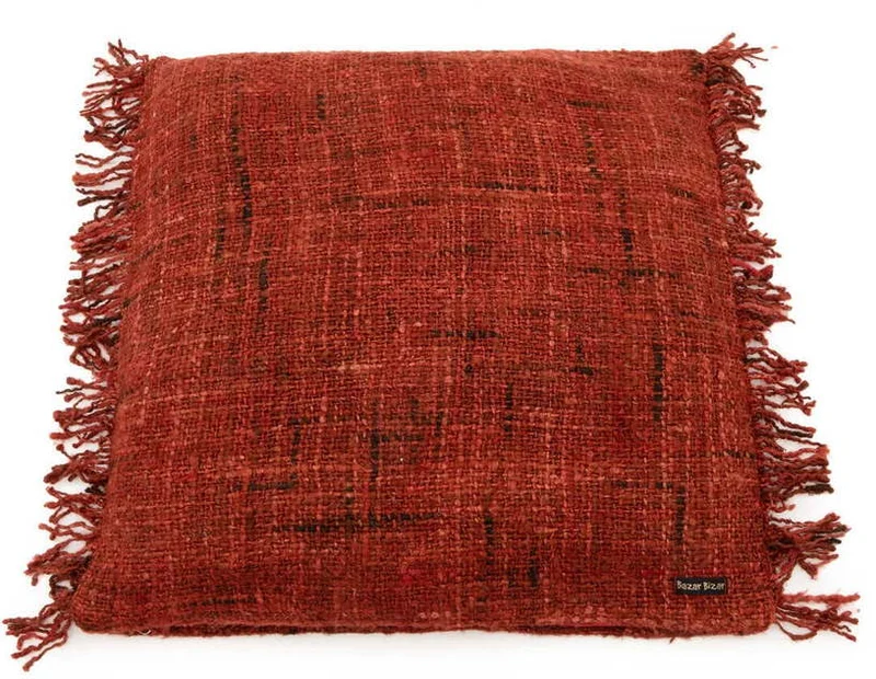 Housse de coussin 60 x 60 cm rouge cerise Oh My Gee - Bazar Bizar
