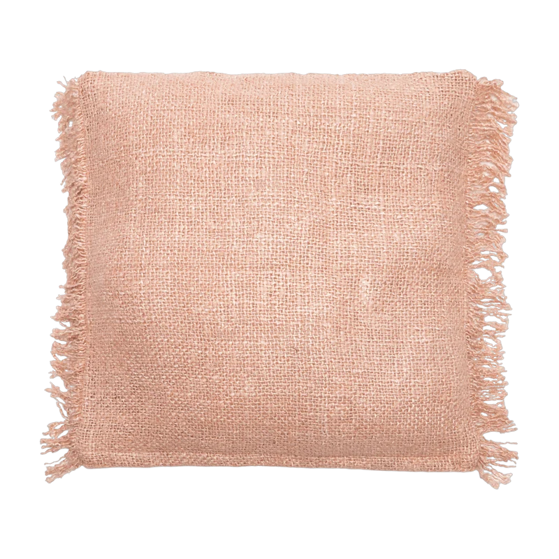 Housse de coussin 60 x 60 cm rose saumon Oh My Gee - Bazar Bizar