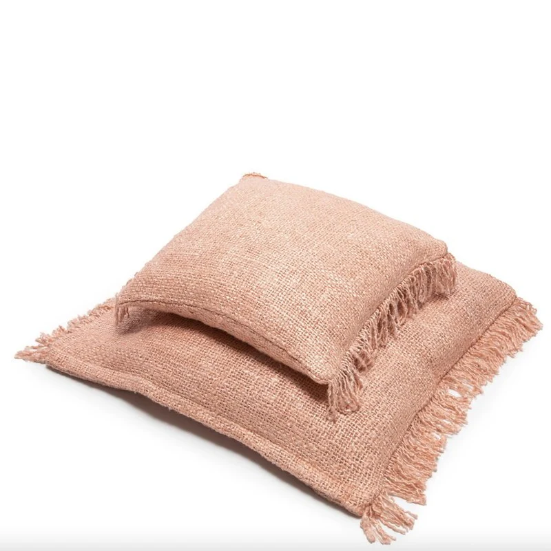 Housse de coussin 60 x 60 cm rose saumon Oh My Gee - Bazar Bizar
