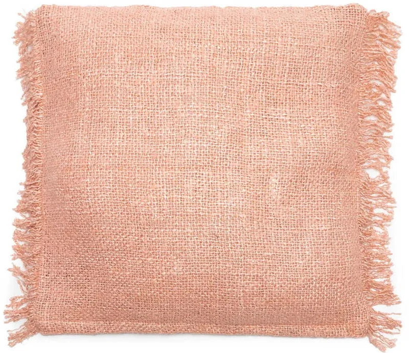 Housse de coussin 60 x 60 cm rose saumon Oh My Gee - Bazar Bizar