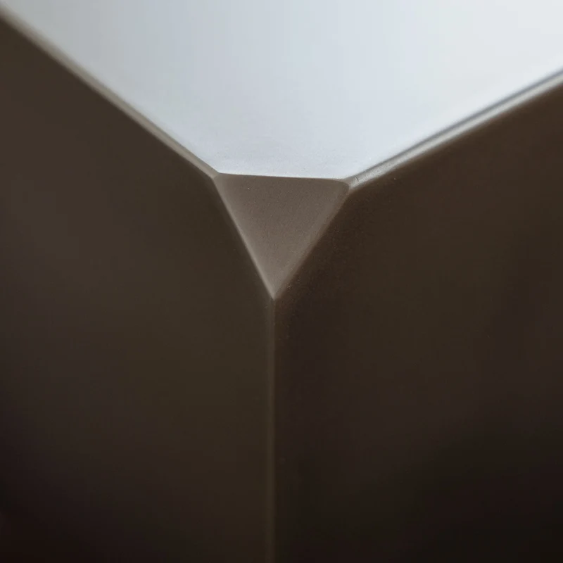 Table basse en acier inoxydable 100x63cm Raw - Metallbude