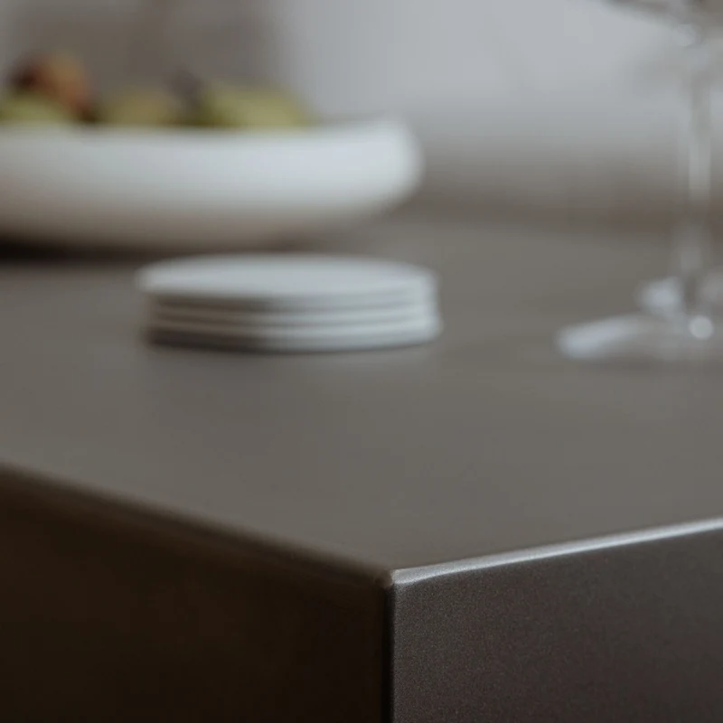 Table basse en acier inoxydable 100x63cm Raw - Metallbude