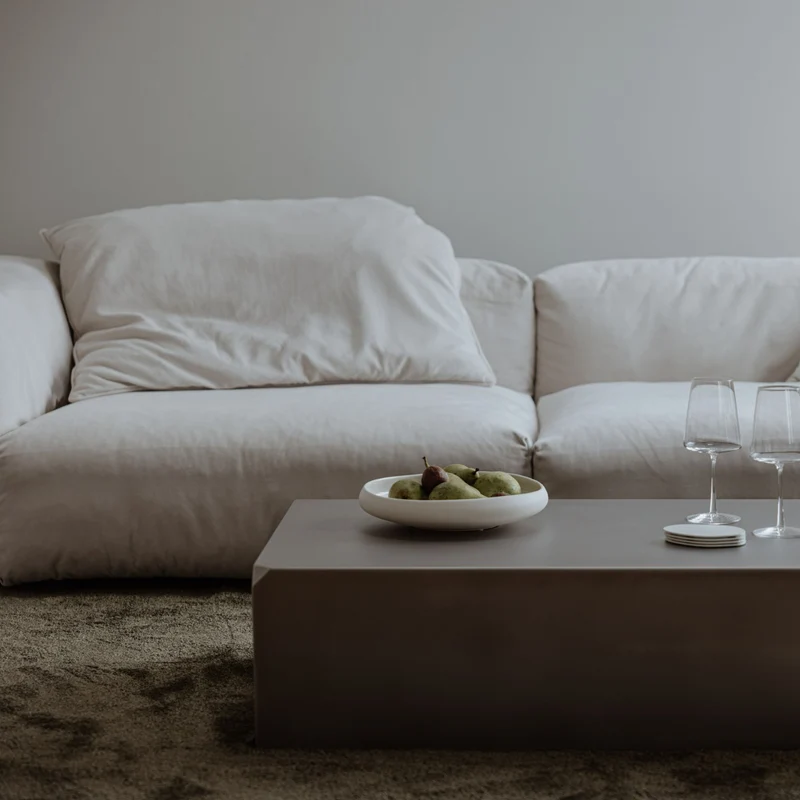 Table basse en acier inoxydable 100x63cm Raw - Metallbude