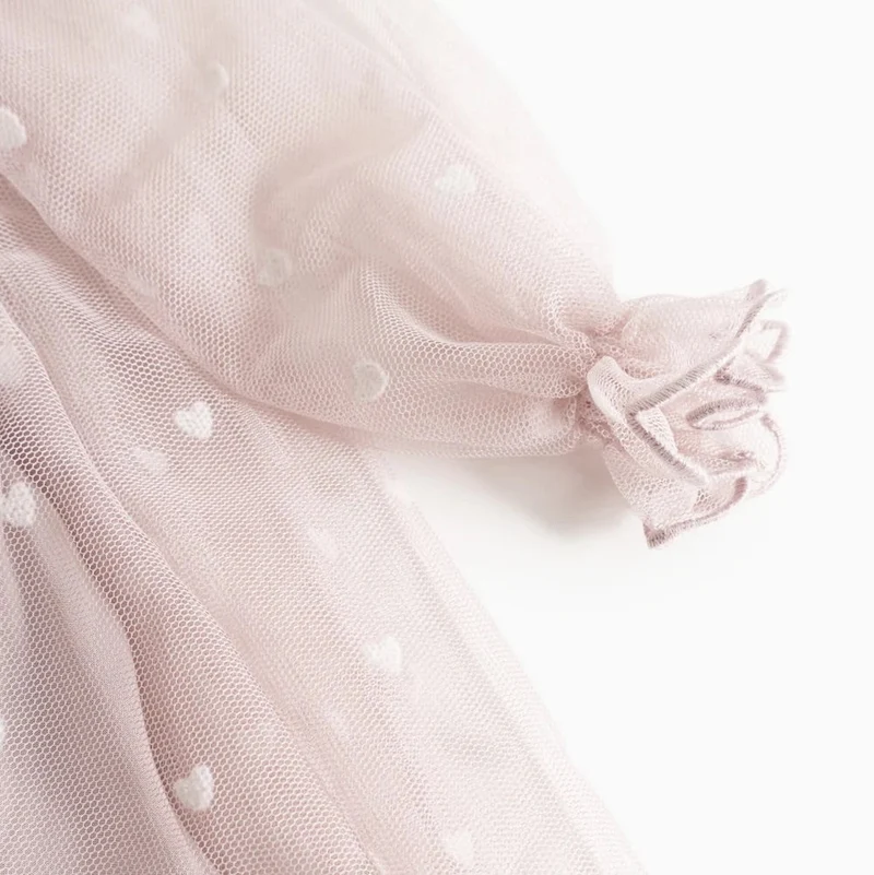 DERA B DRESS - CLOUD GREY HEARTS