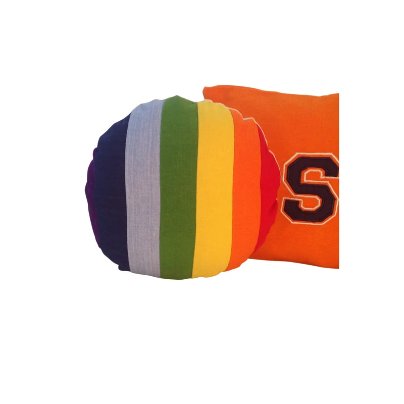 Rainbow Pillows, Unique Colorblock Cushion