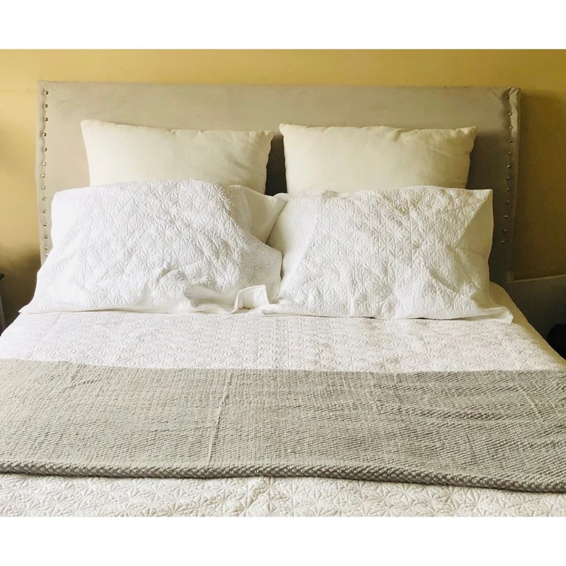 Gray Throw Blanket with Fringe| Gray Throw Blanket