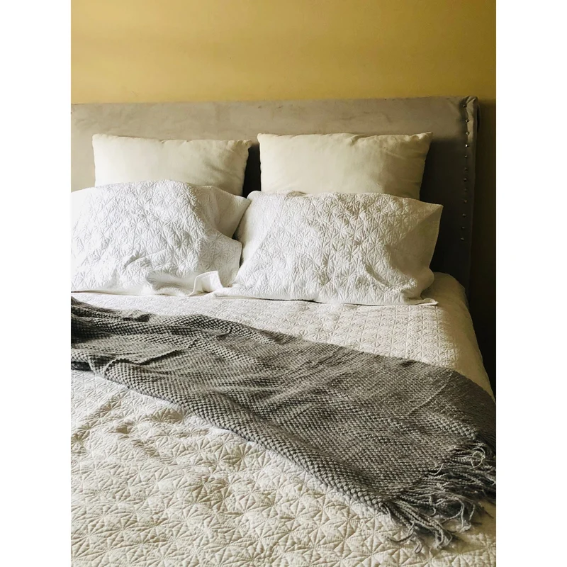 Gray Throw Blanket with Fringe| Gray Throw Blanket