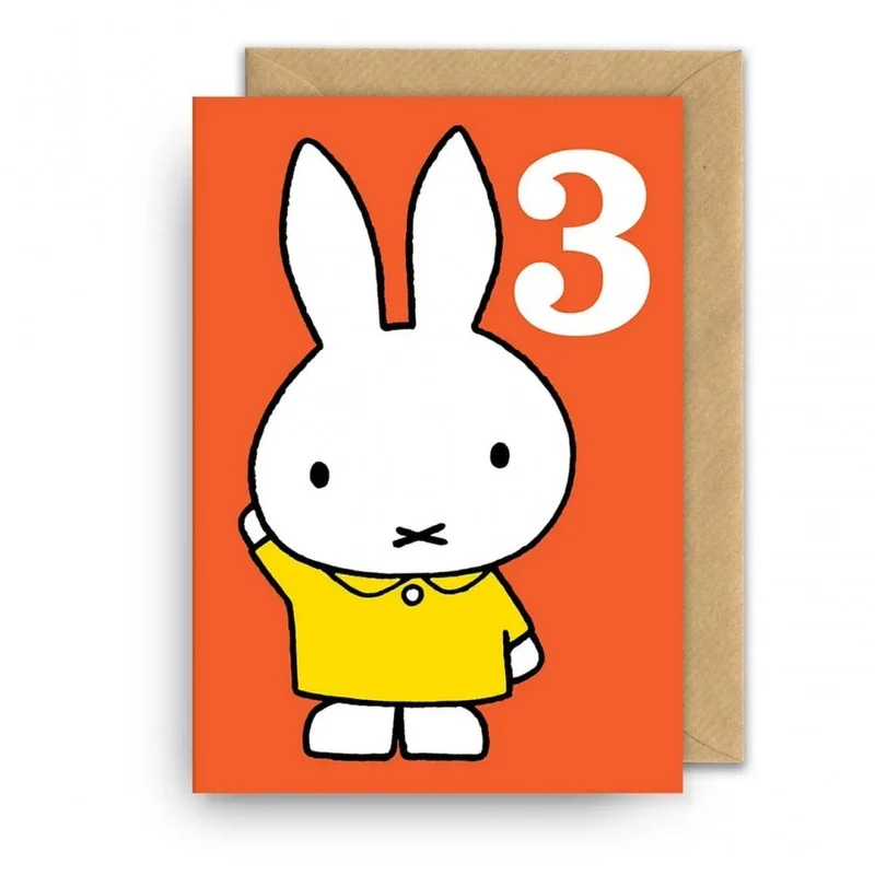 BIRTHDAY CARD MIFFY 3 YEAR