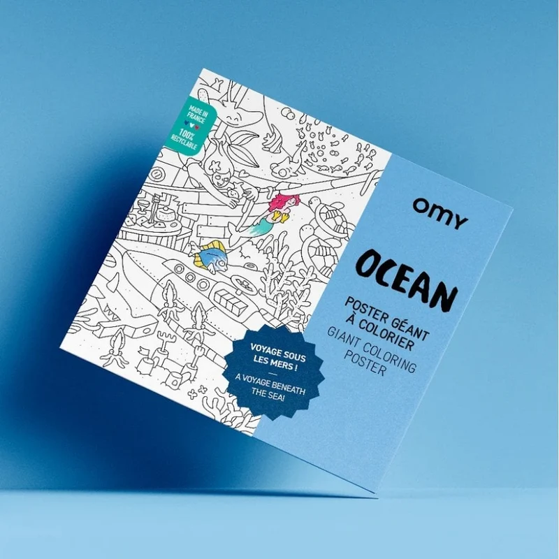 GIANT COLOURING POSTER - OCEAN