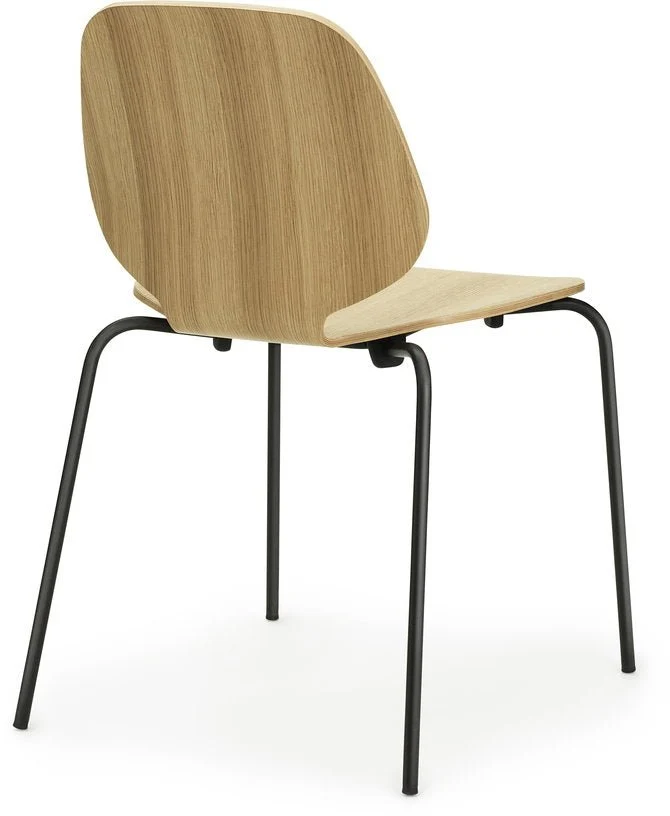 Chaise en chêne et piètement noir My Chair Oak - Normann Copenhagen