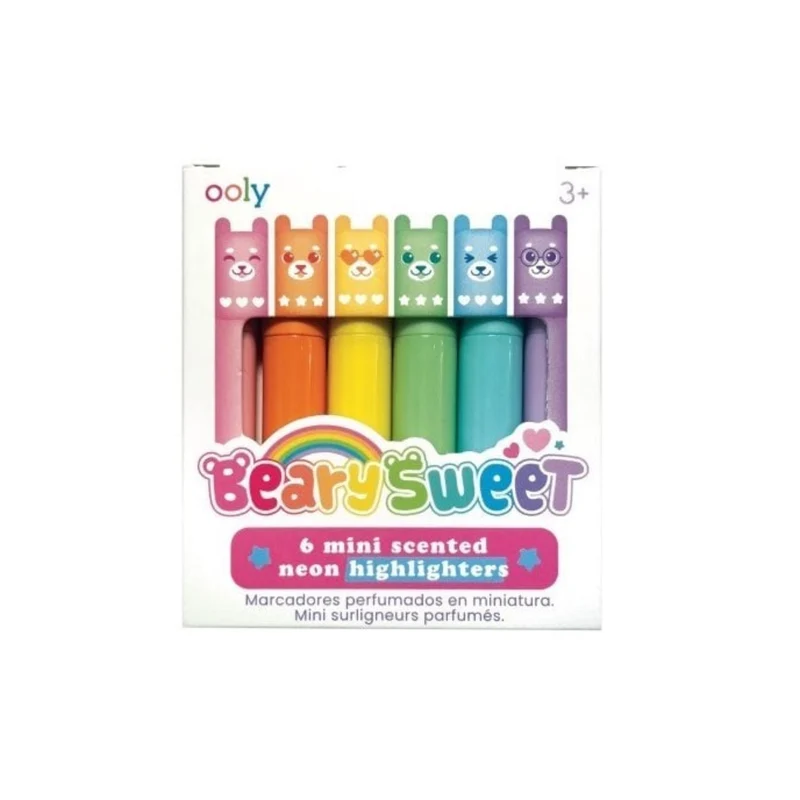 BEARY SWEET MINI HIGHLIGHTER PENS (3 YEARS+)