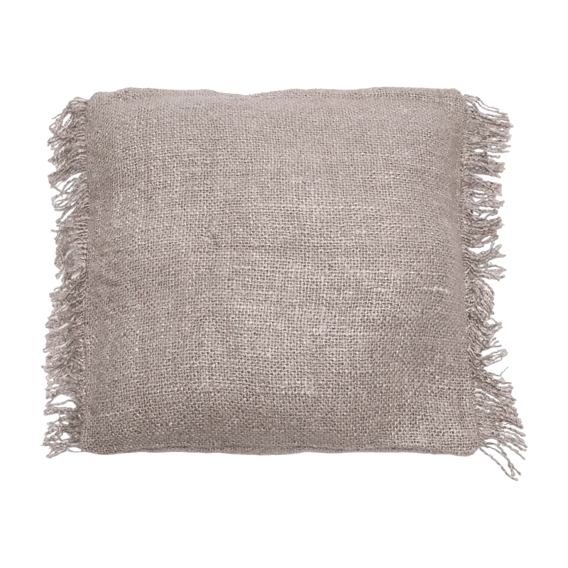 Housse de coussin 60 x 60 cm gris perle Oh My Gee - Bazar Bizar