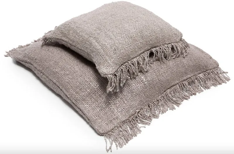 Housse de coussin 60 x 60 cm gris perle Oh My Gee - Bazar Bizar