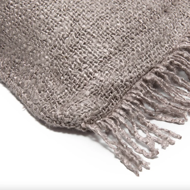 Housse de coussin 60 x 60 cm gris perle Oh My Gee - Bazar Bizar