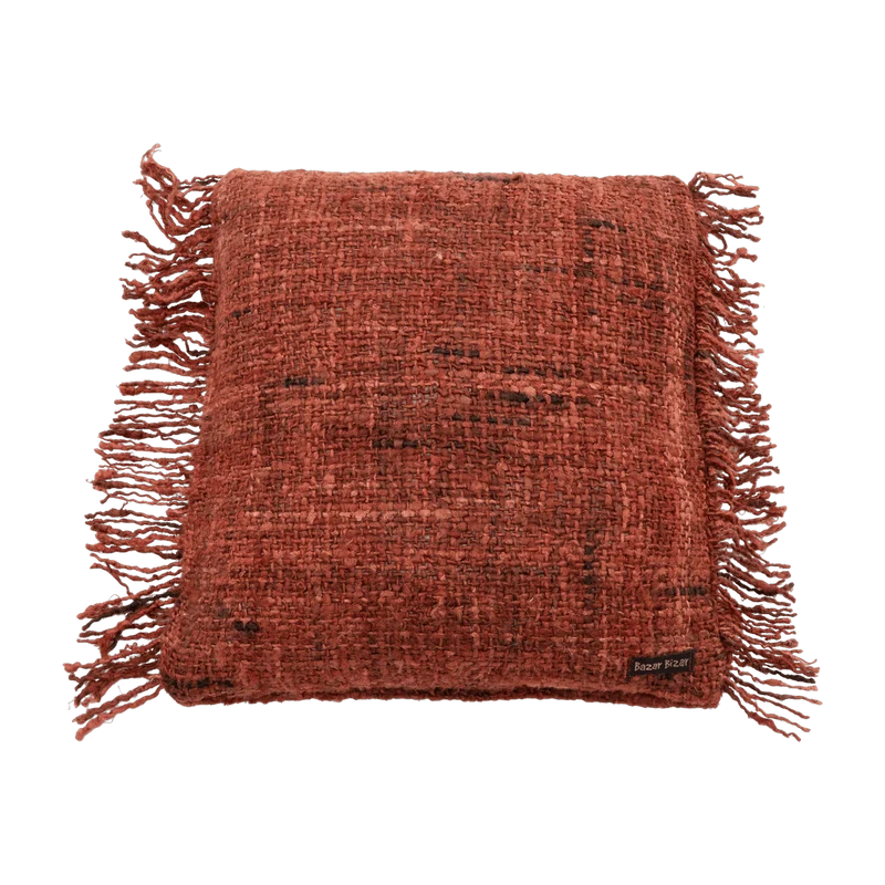 Housse de coussin 40 x 40 cm rouge cerise Oh My Gee - Bazar Bizar