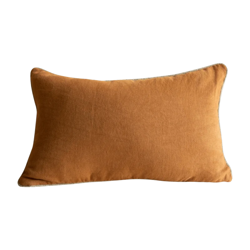 Coussin avec garnissage Salvador Noisette - Gabrielle Paris