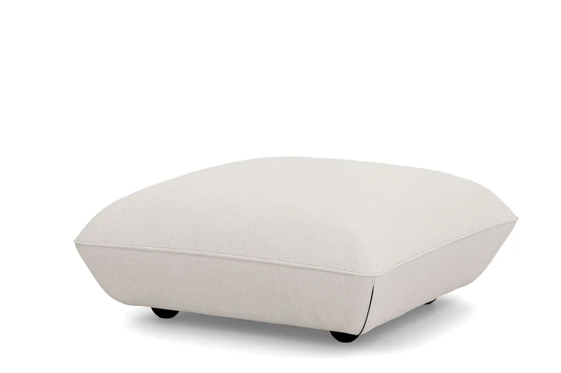 Pouf en polyester recyclé crème 108x108x44 cm Sumo Bouclé - Fatboy