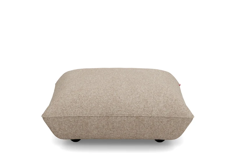Pouf en polyester recyclé marron 108x108x44 cm Sumo Bouclé - Fatboy
