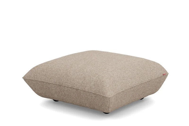 Pouf en polyester recyclé marron 108x108x44 cm Sumo Bouclé - Fatboy