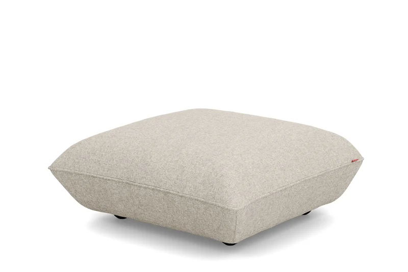 Pouf en polyester recyclé beige 108x108x44 cm Sumo Bouclé - Fatboy