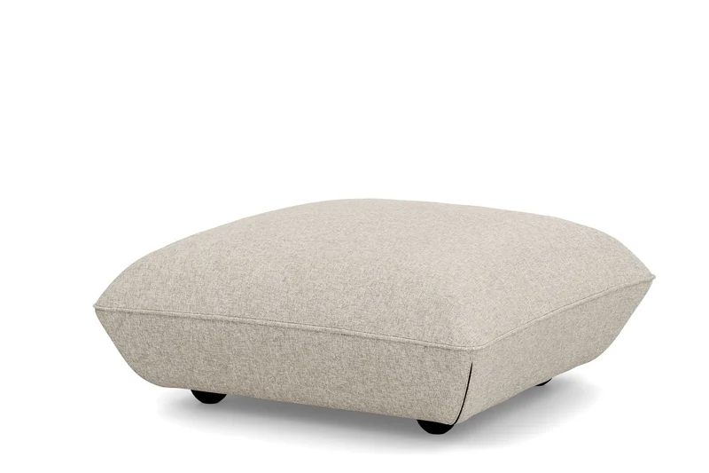 Pouf en polyester recyclé beige 108x108x44 cm Sumo Bouclé - Fatboy