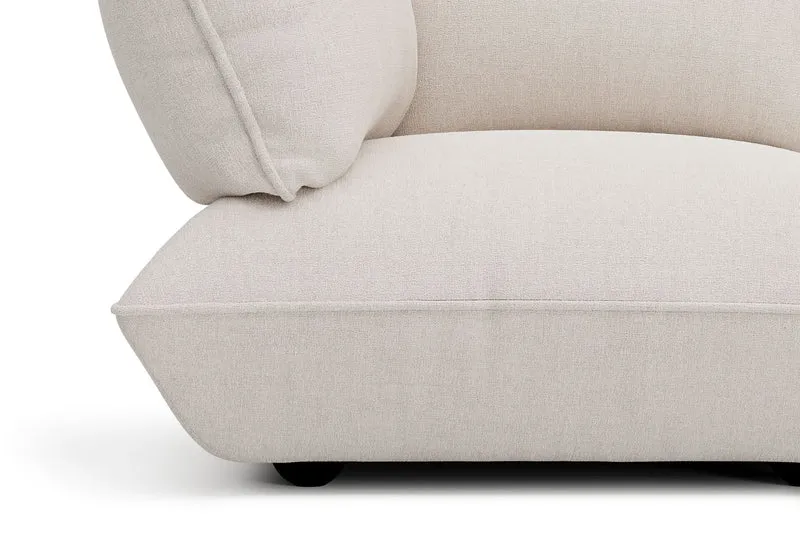 Canapé 4 places en polyester recyclé crème 301x108x90 cm Sumo Bouclé - Fatboy