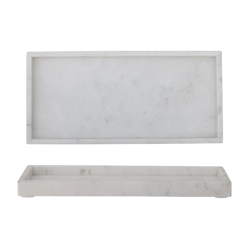 Plateau en marbre blanc 38x18cm Majsa - Bloomingville