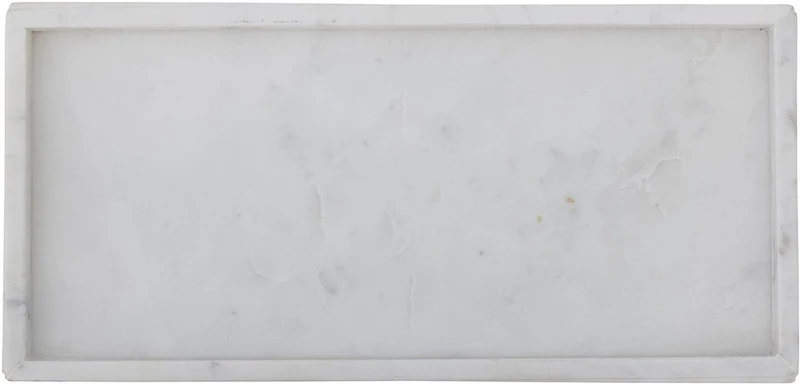 Plateau en marbre blanc 38x18cm Majsa - Bloomingville