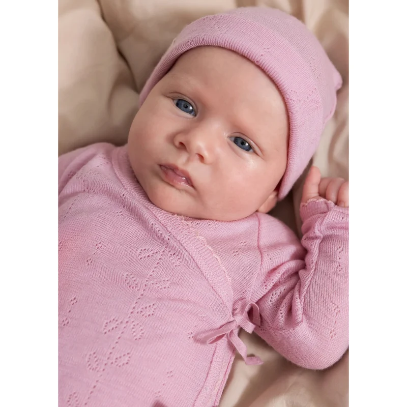 AIKO WOOL POINTELLE BABY HAT