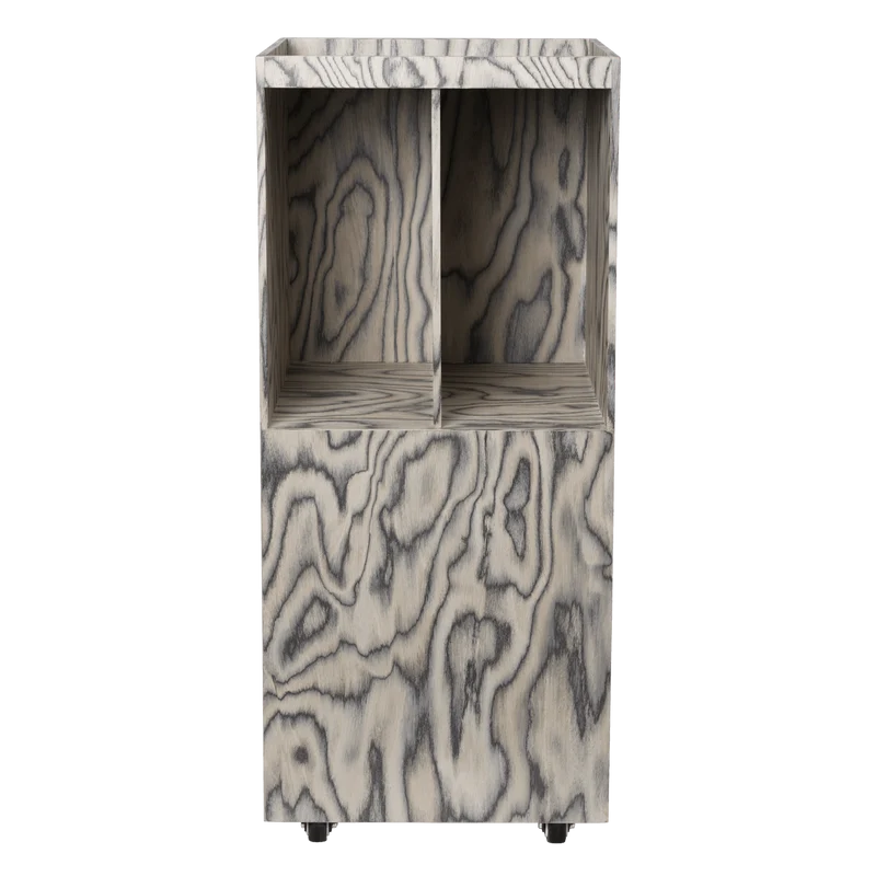 Meuble de rangement en pin gris vernis 35 x 35 x 81 cm Cabri - Ferm Living