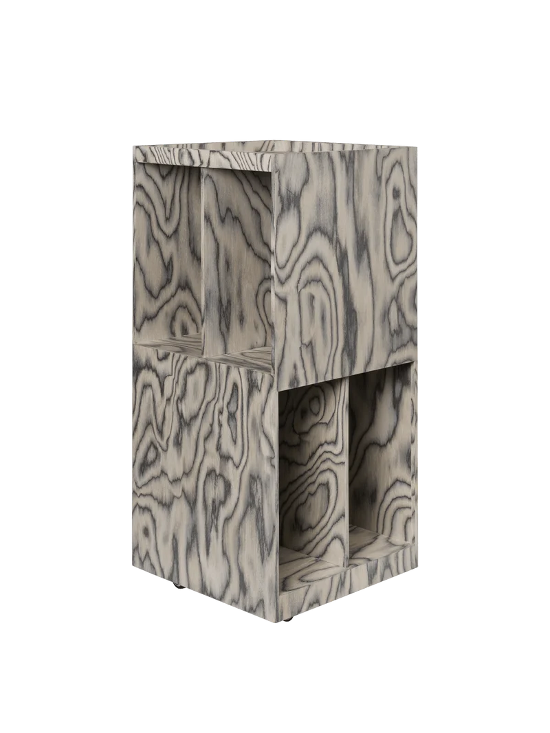 Meuble de rangement en pin gris vernis 35 x 35 x 81 cm Cabri - Ferm Living