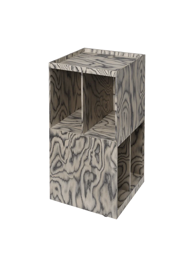 Meuble de rangement en pin gris vernis 35 x 35 x 81 cm Cabri - Ferm Living