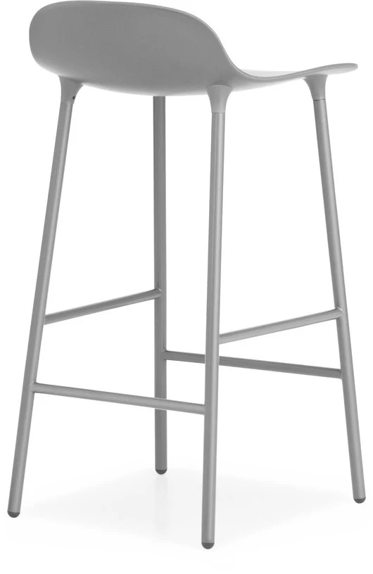 Tabouret de bar en acier et pp gris 65 cm Form - Normann Copenhagen