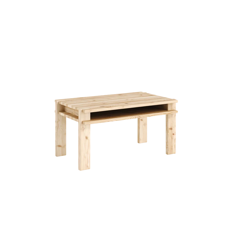 Table basse rectangulaire en pin 80cm Tuck - Karup Design