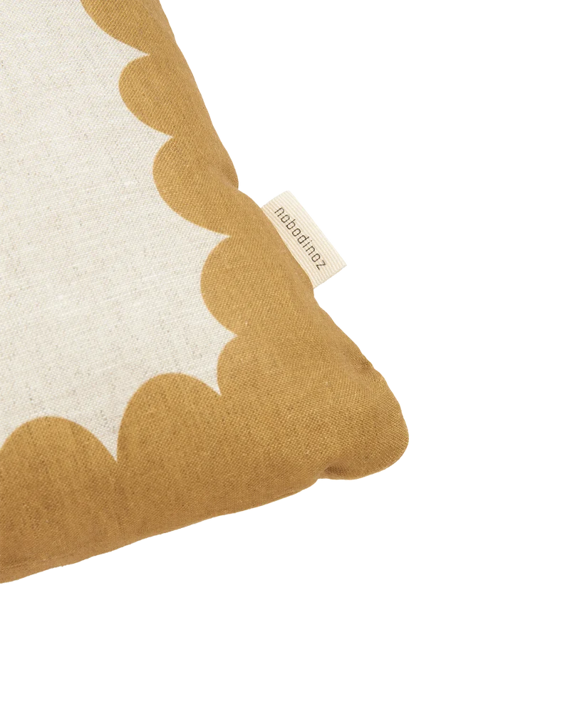 Nobodinoz Leinenkissen Senf Beige