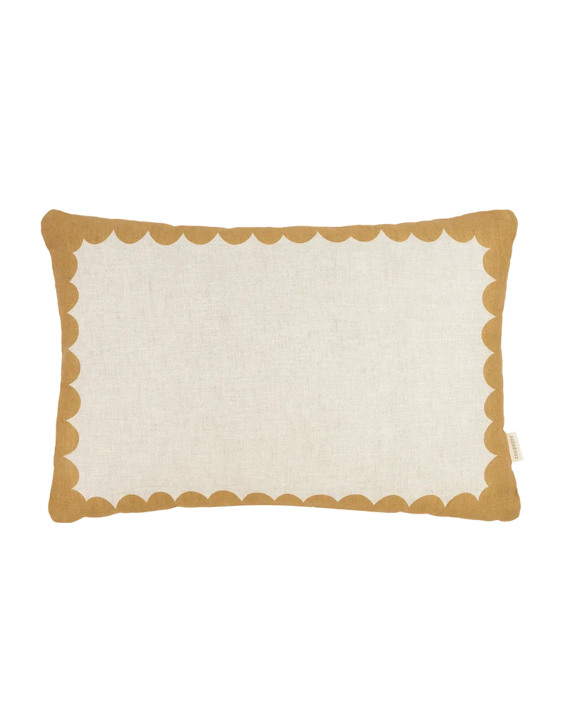 Nobodinoz Leinenkissen Senf Beige
