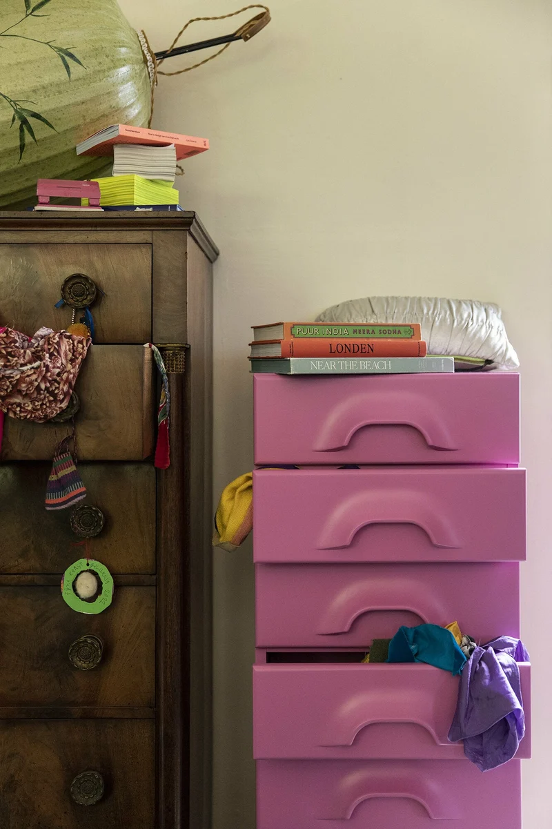 Commode 8 tiroirs rose Urban Pink - HKliving