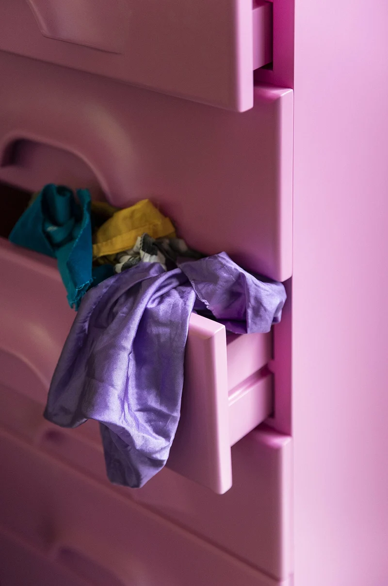 Commode 8 tiroirs rose Urban Pink - HKliving
