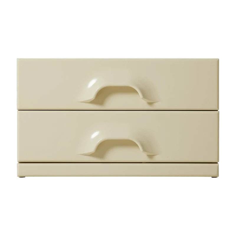 Commode 2 tiroirs crème - HKLIVING