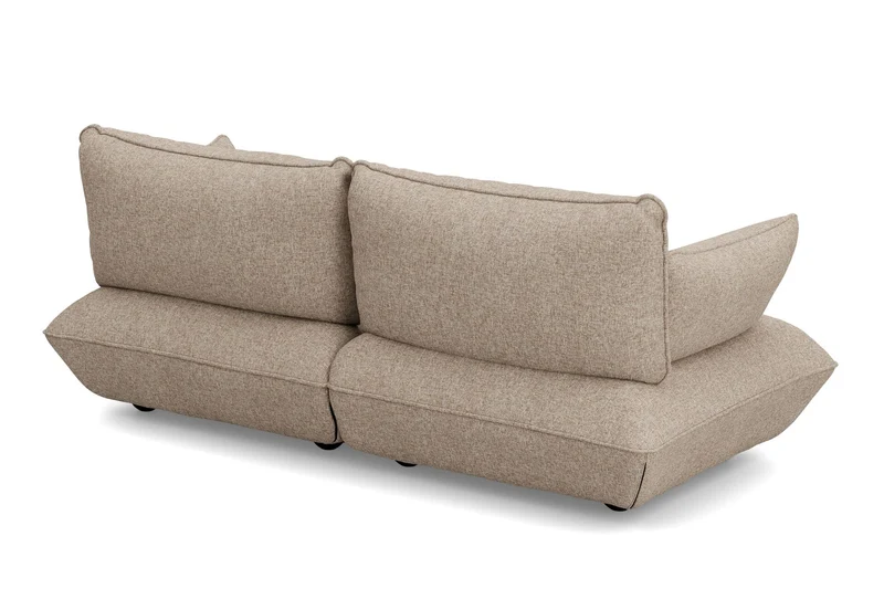 Canapé 3 places en polyester recyclé marron 210,5x108x90 cm cm Sumo Bouclé - Fatboy