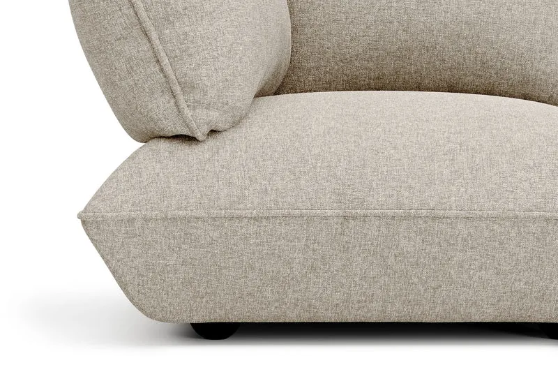 Fauteuil en polyester recyclé beige 114x108x90 cm Sumo Bouclé - Fatboy