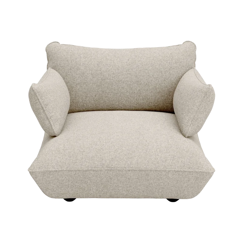 Fauteuil en polyester recyclé beige 114x108x90 cm Sumo Bouclé - Fatboy