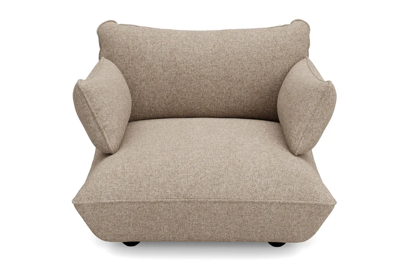 Fauteuil en polyester recyclé marron 114x108x90 cm Sumo Bouclé - Fatboy