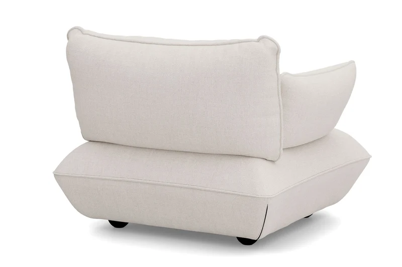 Fauteuil en polyester recyclé crème 114x108x90 cm Sumo Bouclé - Fatboy