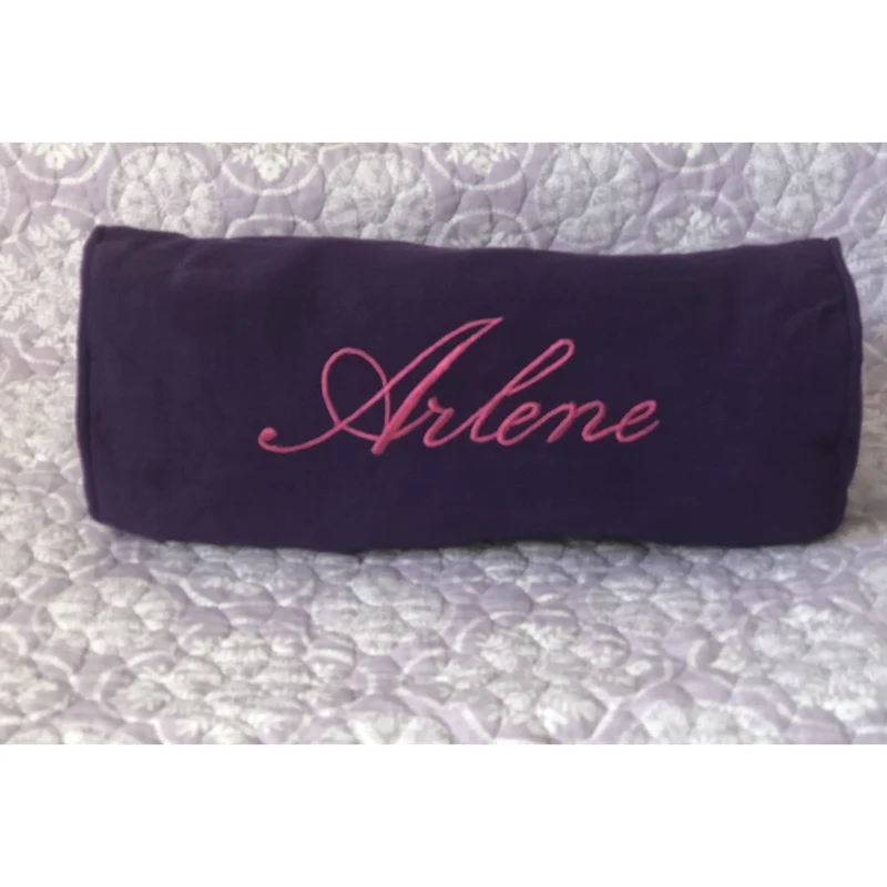 Purple Round Bolster Pillow Cover, Purple Neckroll Cover