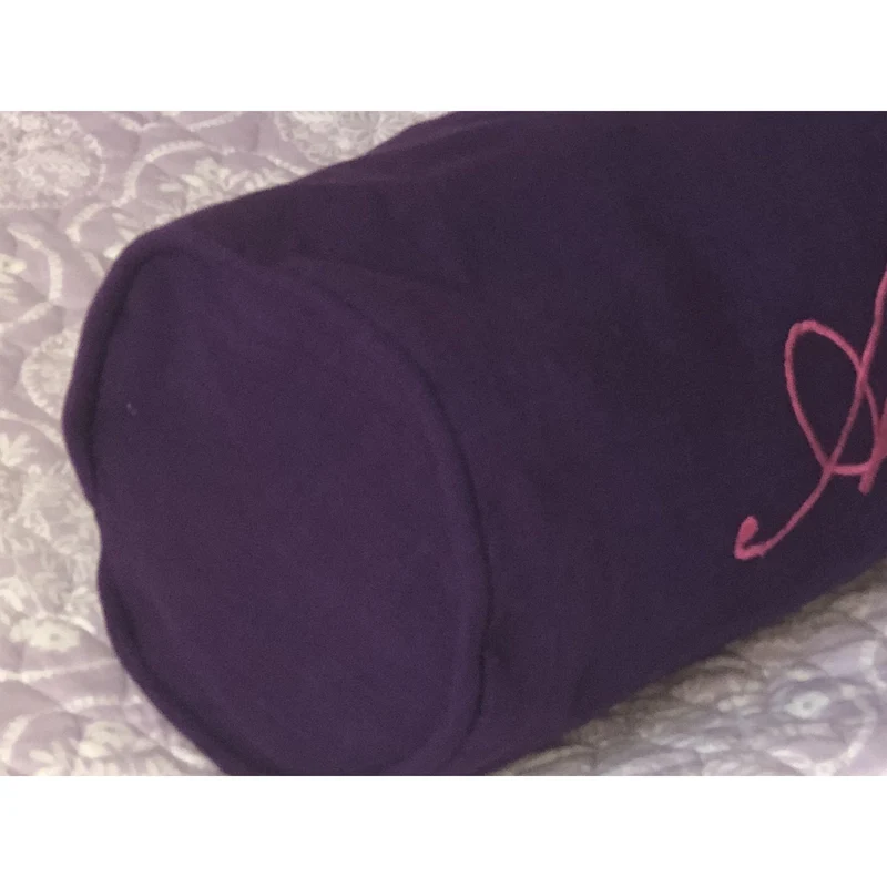 Purple Round Bolster Pillow Cover, Purple Neckroll Cover
