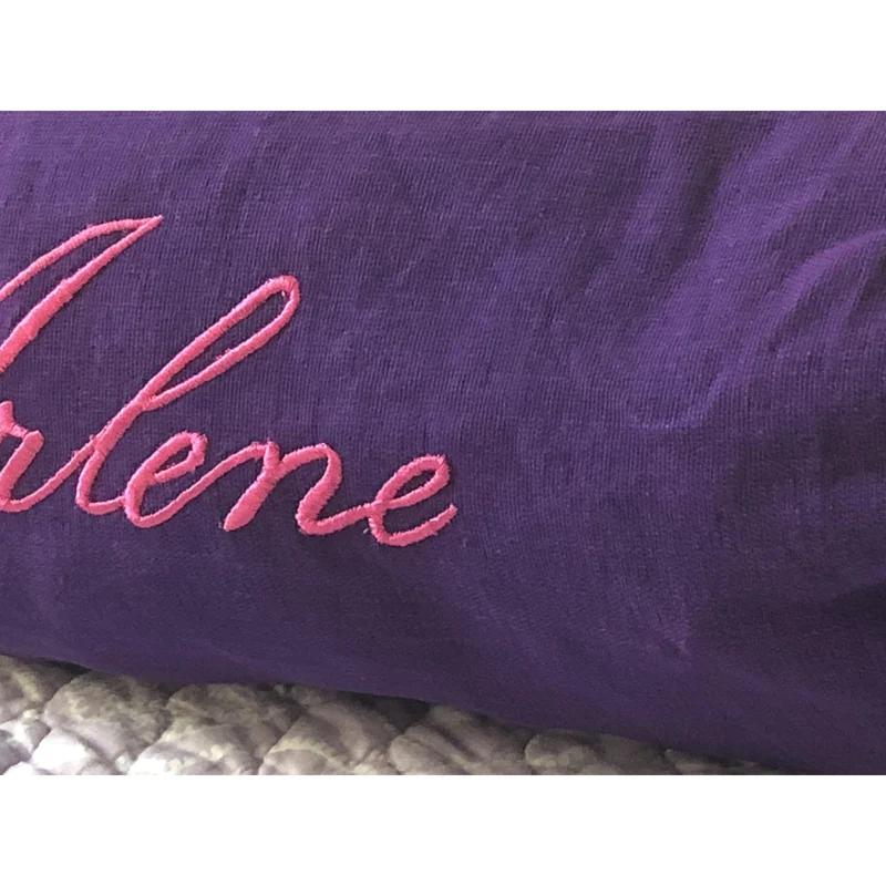 Purple Round Bolster Pillow Cover, Purple Neckroll Cover