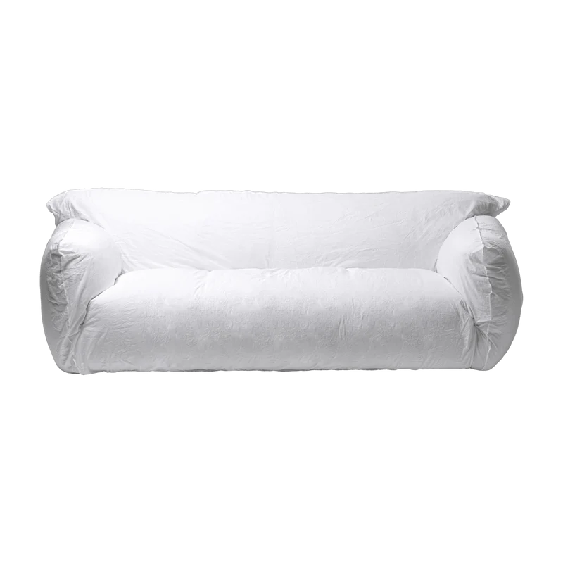Canapé en lin blanc 220 x 110 cm Nuvola 10 - Gervasoni